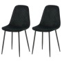 Venture Home Dining chairs 2 pcs Black velvet polar with stitching by Venture Home, dining chairs - Ref: Foro24-444704, Price...