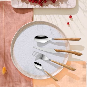 Amefa 16-piece Eclat Nature natural wood cutlery by Amefa, Cutlery sets - Ref: Foro24-443381, Price: 47,99 €, Discount: %