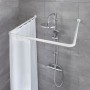 Kleine Wolke Universal Shower Curtain Rod 3 Sizes White by Kleine Wolke, shower bars - Ref: Foro24-442337, Price: 43,46 €, Di...