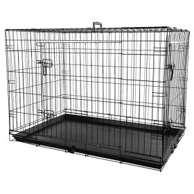 FLAMINGO Pet cage sliding door Mezo XL black 56x92x64 cm by FLAMINGO, Pet carriers and boxes - Ref: Foro24-442450, Price: 139...