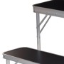 Redcliffs Juego de mesa de camping plegable con 2 bancos negro de Redcliffs, Mobiliario de camping - Ref: Foro24-441920, Prec...