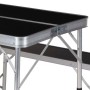 Redcliffs Juego de mesa de camping plegable con 2 bancos negro de Redcliffs, Mobiliario de camping - Ref: Foro24-441920, Prec...