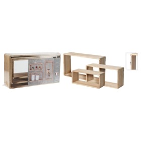 H&S Collection 3-piece natural wood shelf set by H&S Collection, Shelves and shelves - Ref: Foro24-445873, Price: 37,47 €, Di...