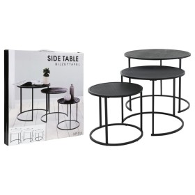 H&S Collection 3-teiliges schwarzes Beistelltischset von H&S Collection, Seitentische - Ref: Foro24-445861, Preis: 71,99 €, R...