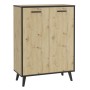 FMD Mueble zapatero 5 compartimentos roble artesanal 68,5x33x93,5 cm de FMD, Zapateros y organizadores de calzado - Ref: Foro...