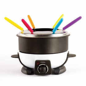 Livoo Electric fondue for 6 people black and white 1.6 L 500 W by Livoo, Fondue sets - Ref: Foro24-443462, Price: 53,99 €, Di...