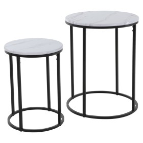 H&S Collection Set of 2 white side tables by H&S Collection, Side tables - Ref: Foro24-445858, Price: 62,16 €, Discount: %