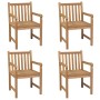 Garden chairs with cushions 4 pcs light blue teak wood by vidaXL, Garden chairs - Ref: Foro24-3073023, Price: 542,70 €, Disco...