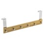 HI Door hanger with 6 bamboo hooks 40x4.8x12 cm by HI, Hat and coat racks - Ref: Foro24-445594, Price: 14,36 €, Discount: %