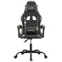 Silla gaming cuero sintético negro y camuflaje de vidaXL, Sillones para videojuegos - Ref: Foro24-3143877, Precio: 123,98 €, ...