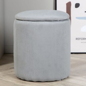 Venture Home Limpen Pouf grauer Cord 32x32x40 cm von Venture Home, Osmanen - Ref: Foro24-444805, Preis: 57,99 €, Rabatt: %