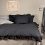 Venture Home Levi anthracite cotton bedding set 200x150 cm by Venture Home, Duvet covers - Ref: Foro24-444769, Price: 56,62 €...