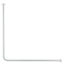 Kleine Wolke White corner shower curtain rod 90x90 cm by Kleine Wolke, shower bars - Ref: Foro24-442339, Price: 36,63 €, Disc...