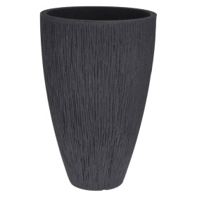 ProGarden Anthracite Gray Lava Fluted Pot 60 cm by ProGarden, Pots and planters - Ref: Foro24-443194, Price: 59,99 €, Discoun...