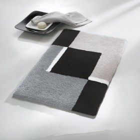 Kleine Wolke Dakota bath mat platinum gray and black 55x65 cm by Kleine Wolke, Rugs and bath mats - Ref: Foro24-442322, Price...