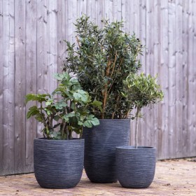 Capi Elegant low planter Waste Rib gray 46x58 cm by Capi, Pots and planters - Ref: Foro24-442102, Price: 151,99 €, Discount: %