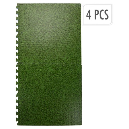 XQ Max Floor Protector Set 4 Pcs Green Grass Print by XQ Max, Floors and carpets - Ref: Foro24-445926, Price: 26,62 €, Discou...