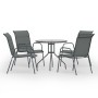 5-piece anthracite gray steel garden dining set by vidaXL, Garden sets - Ref: Foro24-3072523, Price: 307,81 €, Discount: %