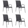 5-piece anthracite gray steel garden dining set by vidaXL, Garden sets - Ref: Foro24-3072523, Price: 307,81 €, Discount: %