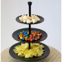 Excellent Houseware Matte Black 3 Tier Serving Tray 36.5cm by Excellent Houseware, Trays - Ref: Foro24-442502, Price: 20,01 €...