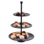 Excellent Houseware Bandeja para servir de 3 niveles negro mate 36,5cm de Excellent Houseware, Bandejas - Ref: Foro24-442502,...