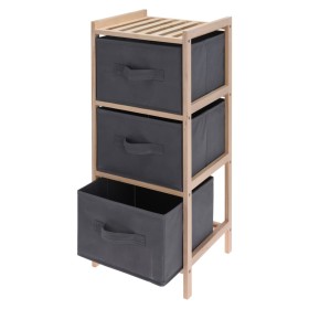 H&S Collection Dark Gray 3-Drawer Storage Cabinet by H&S Collection, Wardrobes - Ref: Foro24-443267, Price: 34,99 €, Discount: %