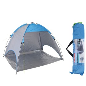 Probeach Blue and gray beach windbreak tent 220x120x115 cm by Probeach, tents - Ref: Foro24-441919, Price: 36,99 €, Discount: %