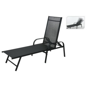 ProGarden Tumbona plegable negro 195x60x45 cm de ProGarden, Tumbonas - Ref: Foro24-446772, Precio: 111,14 €, Descuento: %