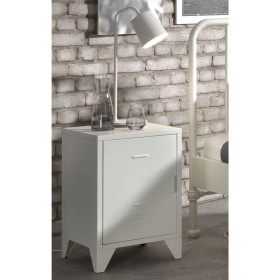 Vipack Bronxx nightstand with matte white metal door by Vipack, Nightstands - Ref: Foro24-442696, Price: 129,99 €, Discount: %