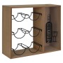 H&S Collection Wine rack for 6 bottles brown and black metal by H&S Collection, Wine racks - Ref: Foro24-443300, Price: 42,69...