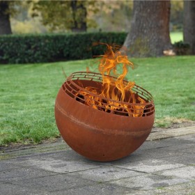 Esschert Design Rust-colored trellis ball-shaped brazier by Esschert Design, Chimneys - Ref: Foro24-442357, Price: 309,99 €, ...