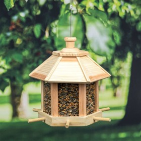 HI Hanging bird feeder in the shape of a natural house 26x27 cm by HI, Bird feeders - Ref: Foro24-445611, Price: 39,99 €, Dis...