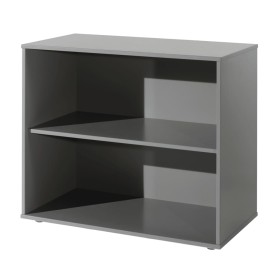 Vipack Pine Bookcase 2 levels gray wood by Vipack, Bookcases and shelves - Ref: Foro24-442731, Price: 176,99 €, Discount: %