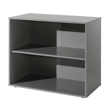 Vipack Pine Bookcase 2 levels gray wood by Vipack, Bookcases and shelves - Ref: Foro24-442731, Price: 176,09 €, Discount: %