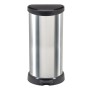 Curver Tretmülleimer Deco in D-Form silber 40 L von Curver, Mülltonnen und Mülltonnen - Ref: Foro24-443826, Preis: 72,21 €, R...