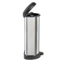 Curver Tretmülleimer Deco in D-Form silber 40 L von Curver, Mülltonnen und Mülltonnen - Ref: Foro24-443826, Preis: 72,21 €, R...