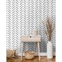 DUTCH WALLCOVERINGS Schwarz-weiße Chevron-Tapete von DUTCH WALLCOVERINGS, Bemaltes Papier - Ref: Foro24-442560, Preis: 33,64 ...