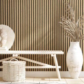 Noordwand Botanica Wooden Slats Brown and Oak Wallpaper by Noordwand, Painted paper - Ref: Foro24-444831, Price: 37,82 €, Dis...