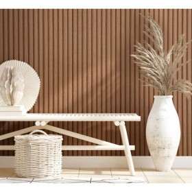 Noordwand Painted Panel Botanica Wooden Slats brown by Noordwand, Painted paper - Ref: Foro24-444828, Price: 37,99 €, Discoun...