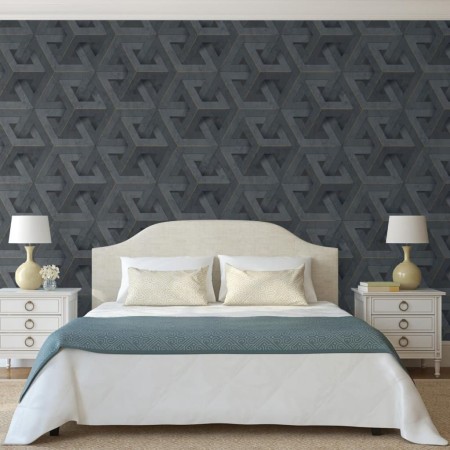 DUTCH WALLCOVERINGS Papel pintado Onyx gris antracita y dorado de DUTCH WALLCOVERINGS, Papel pintado - Ref: Foro24-442572, Pr...