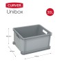 Curver Unibox Aufbewahrungsbox grau L 30 l von Curver, Aufbewahrungskörbe - Ref: Foro24-443867, Preis: 28,79 €, Rabatt: %