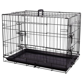 FLAMINGO Pet cage sliding door Mezo M black 47x77x55 cm by FLAMINGO, Pet carriers and boxes - Ref: Foro24-442448, Price: 64,9...