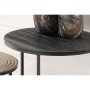 Rousseau Side Table Set 3 Pieces Tanto Black and Gold Metal by Rousseau, Side tables - Ref: Foro24-442855, Price: 164,49 €, D...