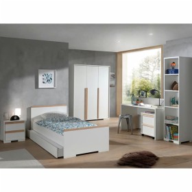 Vipack London bedside table with wheels 2 drawers white wood by Vipack, Lockers and storage cabinets - Ref: Foro24-442727, Pr...