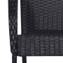 3-Piece Black Synthetic Rattan Garden Dining Set by vidaXL, Garden sets - Ref: Foro24-3072482, Price: 223,20 €, Discount: %