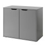 Vipack Armario de almacenaje Pino 2 puertas madera gris de Vipack, Aparadores - Ref: Foro24-442733, Precio: 207,13 €, Descuen...