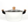 Livoo Olla con asas de madera blanco 24 cm 5 L de Livoo, Ollas altas - Ref: Foro24-443548, Precio: 41,30 €, Descuento: %