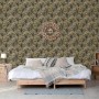 DUTCH WALLCOVERINGS Tapete mit goldenen und schwarzen Palmen von DUTCH WALLCOVERINGS, Bemaltes Papier - Ref: Foro24-442570, P...