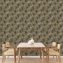 DUTCH WALLCOVERINGS Gold and Black Palm Trees Wallpaper by DUTCH WALLCOVERINGS, Painted paper - Ref: Foro24-442570, Price: 33...