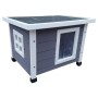 @Pet Outdoor house for cats in gray and white wood 57x45x43 cm by @Pet, Cat furniture - Ref: Foro24-443050, Price: 72,29 €, D...